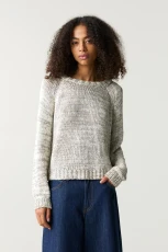 Jumper With Back Ties - Brown