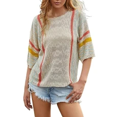 Jumpers for Women UK W Pullover Sweater Fishing Ski Women's Flared Sleeve Sweater Vertical Stripe Personalized Colorblocking Knit Pullover Sweater Outlet Clearance UK Beige Jumpers for Women UK W Pullover Sweater Fishing Ski Women's Flared Sleeve Sweater Vertical Stripe Personalized Colorblocking Knit Pullover Sweater Outlet Clearance UK Beige