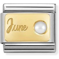 June Pearl Birthstone Charm