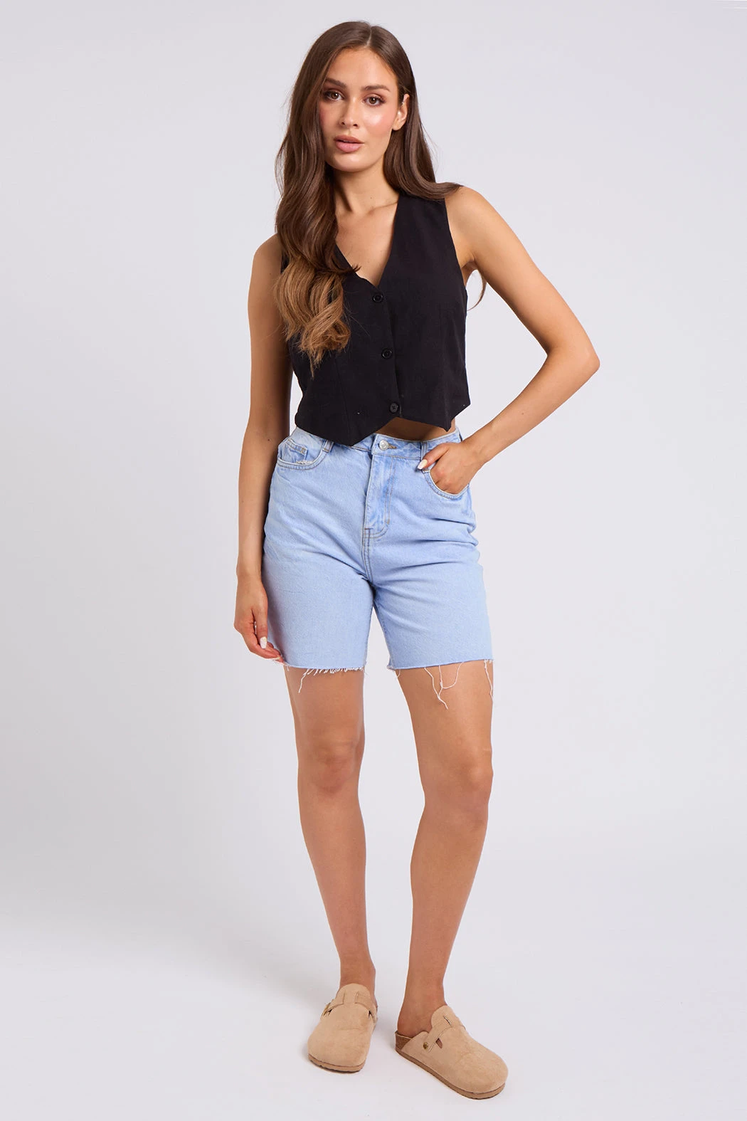 Juni Bermuda Short Blue /