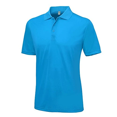 Just Cool Mens Smooth Short Sleeve Polo Shirt (3XL) (Sapphire Blue)