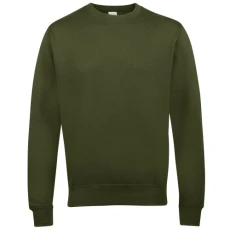 Just Hoods Unisex Crew Neck Plain Sweatshirt (280 GSM) (L) (Olive Green) Just Hoods Unisex Crew Neck Plain Sweatshirt (280 GSM) (L) (Olive Green)