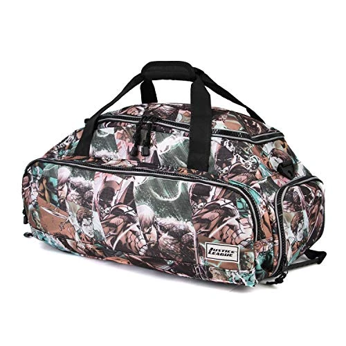 Justice League Comics-Nomad Sports Bag, Grey, 33 x 57 x 25 cm, Capacity 13.5 L
