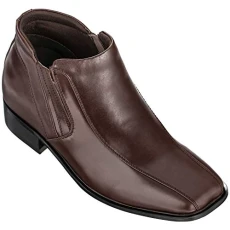 K99805-1 - 3.2 Inches Taller - Size 10 UK- Height Increasing Elevator Shoes (Brown Dress Boots) K99805-1 - 3.2 Inches Taller - Size 10 UK- Height Increasing Elevator Shoes (Brown Dress Boots)