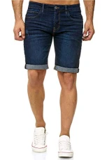 Kaden Denim Shorts, Colour: Dark Blue, Size: L Kaden Denim Shorts, Colour: Dark Blue, Size: L