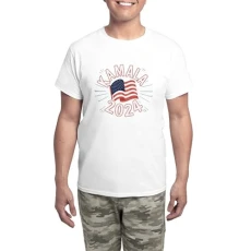 Kamala Harris 2024 for President Men's Novelty Pyjama Set, Comfortable PJ Sleepwear