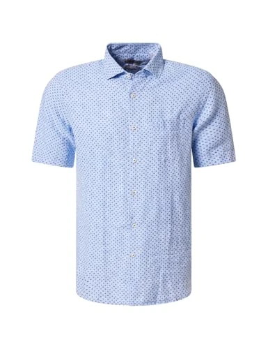 Kent 1001 Men's Short-Sleeved Shirt, Button-Down, Chequered, Modern Fit, Air 0289 6010, 3XL