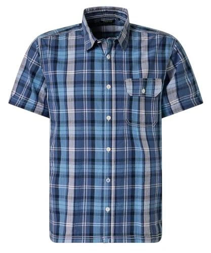 Kent Men's Casual Shirt Short Sleeve Shirt | Men's Short Sleeve Shirt | Checked | Summer | Regular F