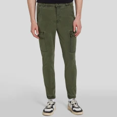 Khaki Cargo Chinos - Green