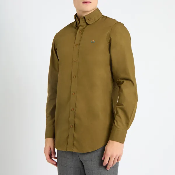 Khaki Krall Cotton Shirt - Green