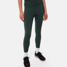 Khaki Sport Seamed Legging - Green