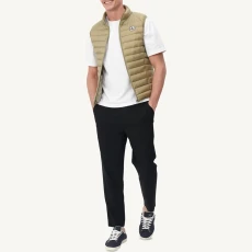 Khaki Tom Packable Gilet - Green