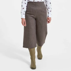 Khaki Tweed Skye Wool Culottes