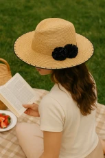 Kia Straw Trilby Hat