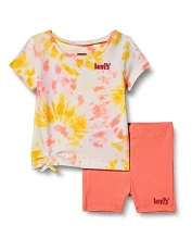 Kids Bike Short and Tee Set Baby Girls, Peaches N Cream, 24 Months Kids Bike Short and Tee Set Baby Girls, Peaches N Cream, 24 Months