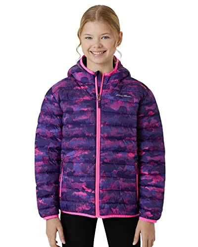 Kids' Jacket - CirrusLite Weather Resistant Insulated Quilted Bubble Puffer Coat for Boys and Girls (3-20), Pop Pink, X-Small