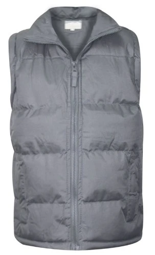 Kids Long Gilet Hooded Puffer Padded Bodywarmer Sleeveless Jacket Quilted Long Coat Grey 9-10 Years