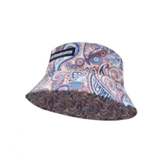 Kids Paisley Bucket Hat White Mens Kids Paisley Bucket Hat White Mens