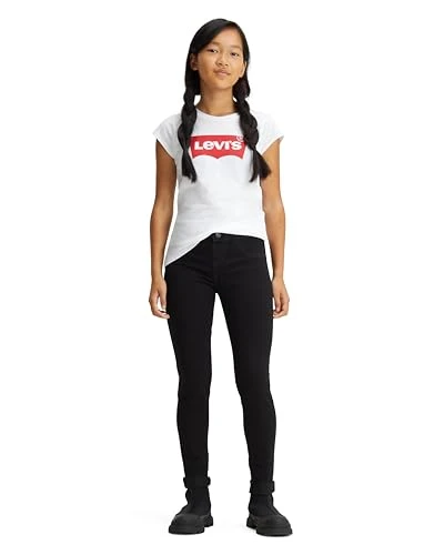 Kids Pull on Legging Girls, Black, 4 Years