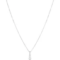 Kids Silver Flower Necklace - Silver