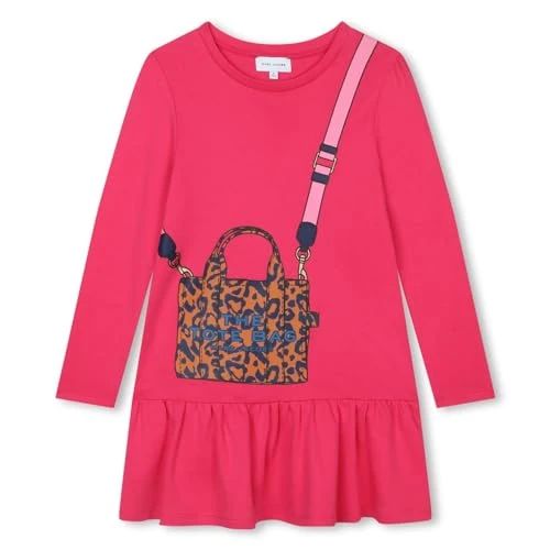 Kids Trompe LOeil Dress Fuchsia 12 Years