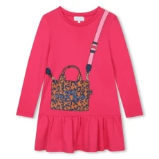 Kids Trompe LOeil Dress Fuchsia 12 Years Kids Trompe LOeil Dress Fuchsia 12 Years