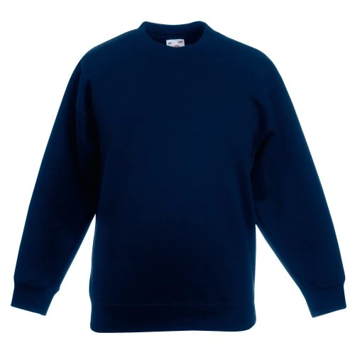 Kids Unisex Classic 80/20 Set-In Sweatshirt (34) (Deep Navy)