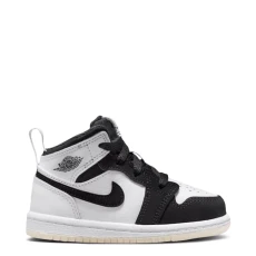 Kids White/Black Jordan Mid Trainers ulti