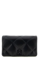 Kira Diamond Quilt wallet on chain Black Size U