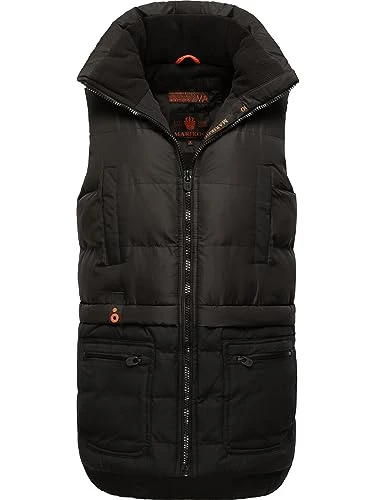 Kiraraa Women's Winter Jacket Warm Quilted Vest XS - XXL, Black - black, XS