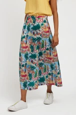 Kiyo Riviera Midi Skirt - Gold 4