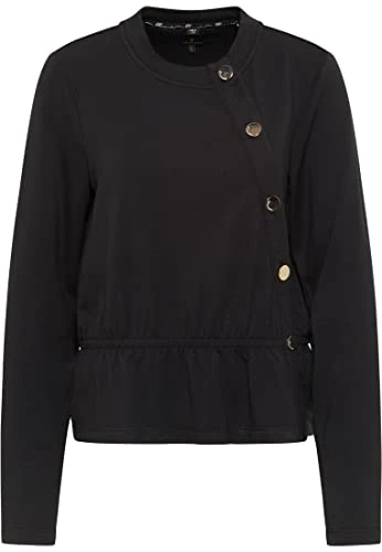 Klassik Women's Jersey Cardigan, Black, XXL