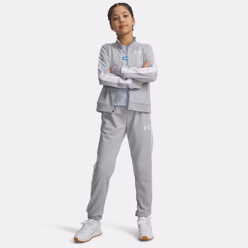 Knit Girls Tracksuit Mod Gray / White YSM ( 54 in)