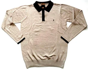 Knitted Long Sleeve Polo (Small)