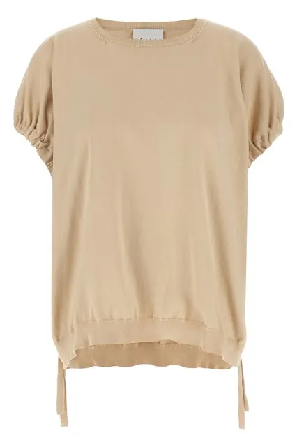 Knitted T-shirt - Beige