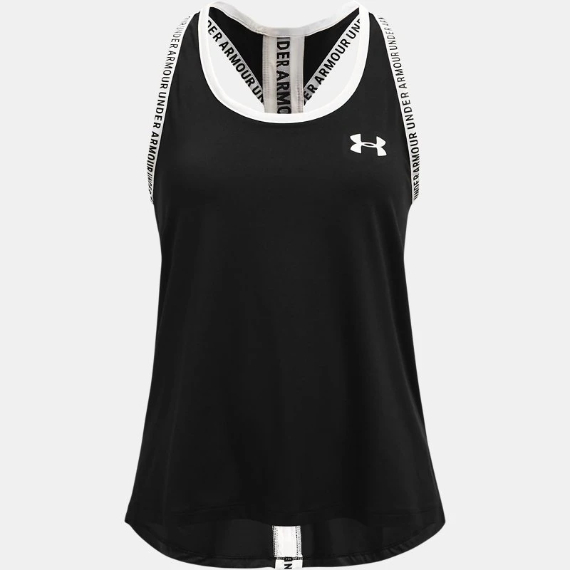 Knockout Girls Tank Black / White YLG (59 in)