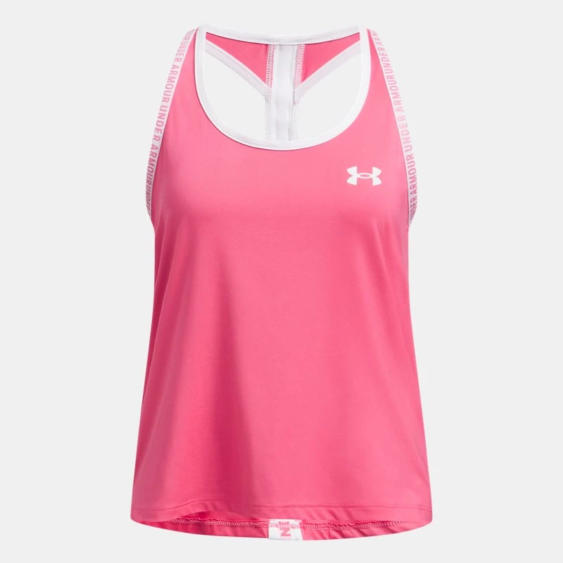 Knockout Girls Tank Super Pink / White YLG (59 in)