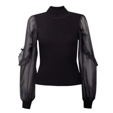 Krista Organza Puff Sleeve Jumper