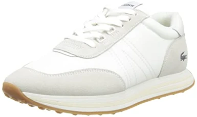 L Spin Womens Runners Lace Up Comfort Shoes White/White/Gum 5 (38)