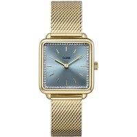 La Tetragone Light Blue Crystal Gold Watch - Gold