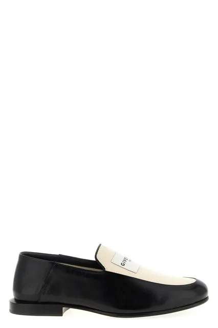 Label loafers - Black