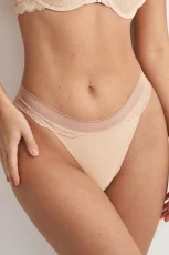 Lace Standard Rise Panties Pack - Neutral