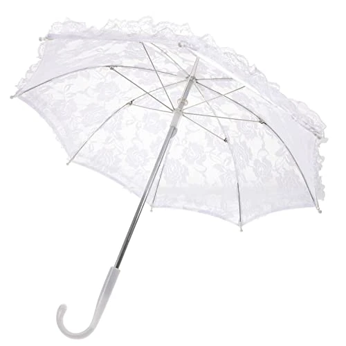 Lace Umbrella Flower Embroidery Mini Umbrella for Girls and Bride Bridal Umbrella Clear Umbrellas fo