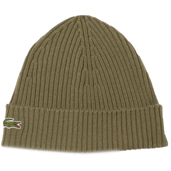 Lacoste Croc Beanie - Size One Size - Green