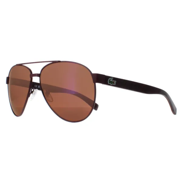 Lacoste Sunglasses L185S 615 Matte Red Brown - Size One Size