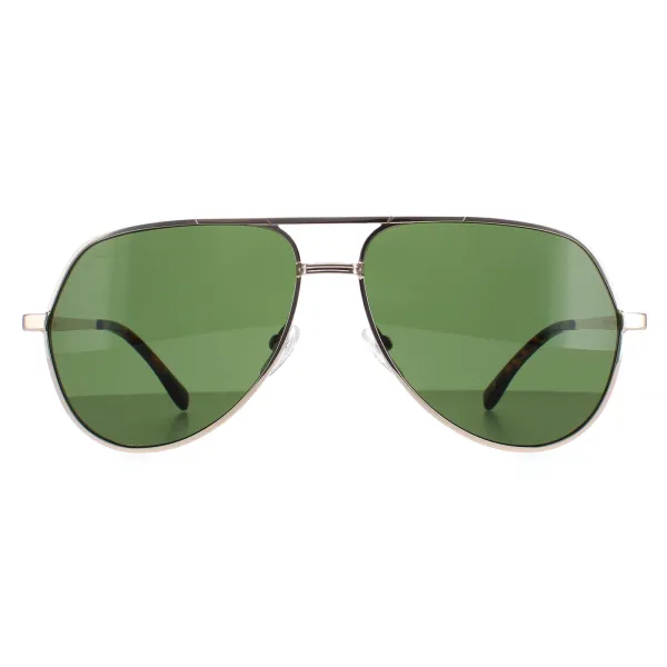 Lacoste Sunglasses L250SE 710 Gold Solid Green - Size One Size