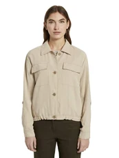 Ladie's 1018226 Short utility blazer with adjustable waistband, 22201-Cream Toffee, 38 Ladie's 1018226 Short utility blazer with adjustable waistband, 22201-Cream Toffee, 38