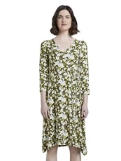 Ladie's 1019961 Patterned Jersey Wrap Dress, 23151-Small Khaki Floral Design, 44 Ladie's 1019961 Patterned Jersey Wrap Dress, 23151-Small Khaki Floral Design, 44