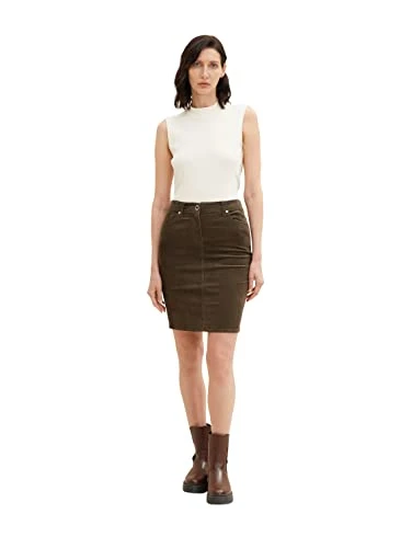 Ladie's 1034213 Velvet Skirt, 18123-Tarmac Khaki, 32