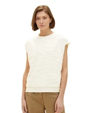 Ladie's 1035855 Top, 31586-Offwhite Towelling Waves, XXL Ladie's 1035855 Top, 31586-Offwhite Towelling Waves, XXL